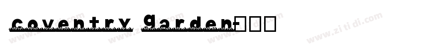 coventry garden字体转换